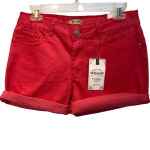 Original RAW 5 Pocket Women's Red Shorts New with Tags NWT Size 11